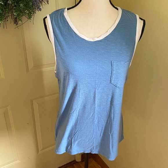 JAMES PERSE Sleeveless Ringer Tee size 2 - Picture 1 of 8